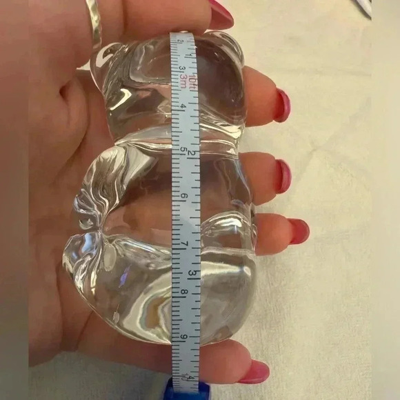 Princess House Crystal Glass Bear Figurine Paper Weight Decoration Germany VTG - Picture 4 of 10